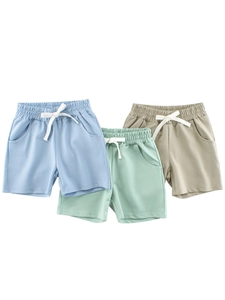 Boys Summer Mesh Shorts Breathable Casual Elastic Waist Drawstring Pique Knit Sports Bottoms For Kids Toddler Everyday Wear