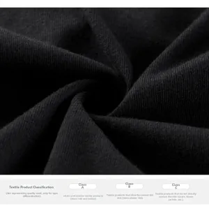 Gros plan détaillé sur le tricot de coton noir avec normes de sécurité textile