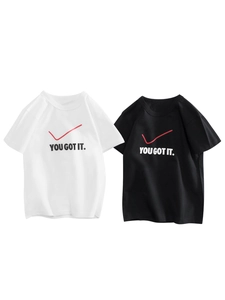 T-Shirt À Manches Courtes Pour Garçons En Coton À Col Rond Imprimé Lettres De Dessin Animé Hauts D'Été Décontractés