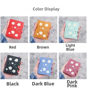 Détails des portefeuilles en cuir PU à motif floral pour femmes en six coloris