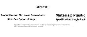 Detailed product specifications and materials for Christmas wreath festive decorations