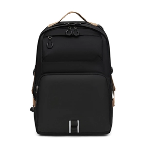 Large Capacity Laptop Backpack Waterproof Nylon Commuting Travel School Bag For Men Women With Reflective Strip Modern