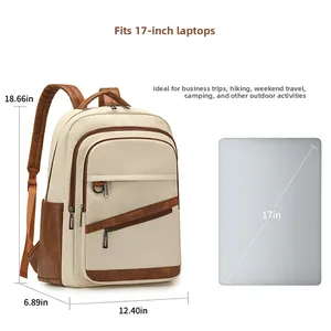 Tableau des tailles de grand sac à dos 18,66x12,4x6,89 po pour ordinateur 17 pouces