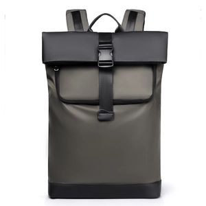 Waterproof Roll Top Laptop Backpack Large Capacity Minimalist Commuter Travel Rucksack For Men Women
