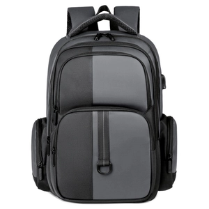 Sac à dos professionnel minimaliste avec port USB et bretelles ergonomiques pour voyage