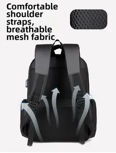 Sac à dos professionnel avec dos en maille respirante et bretelles rembourrées en S