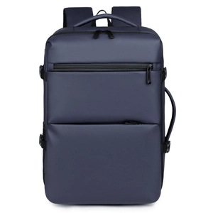 Business Laptop Backpack Expandable Multi-functional Travel Commuting Waterproof Matte PC Leather Large Capacity Men Women