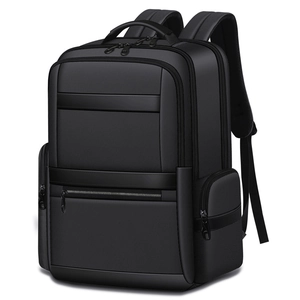 Waterproof black oxford business backpack for men with large capacity for travel laptop