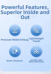 Waterproof and scratch-resistant laptop backpack with pressure-relief air cushions