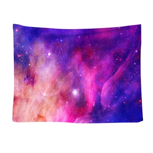 Nebula starry sky tapestry with vibrant galaxy patterns for home wall decoration
