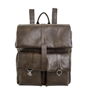 Zaino Retro Pelle PU Grande Capacità Multitasche Viaggio Quotidiano Stile Vintage Unisex Casual