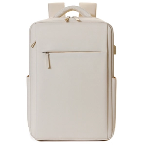 Laptop Backpack Business Travel Bag With USB Charging Port Minimalist Water Resistant For Men Women