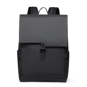 Men Backpack Waterproof Minimalist Business Laptop Bag Large Capacity Flip Top Buckle Casual Travel Commuting School