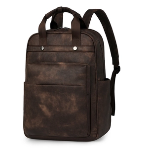 Zaino da Donna alla Moda in Pelle PU Grande Capacità Retro Multifunzionale Borsa da Pendolare per Laptop Scuola Viaggi