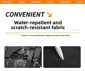 Detail of waterproof and scratch-resistant fabric with water droplets and knife test