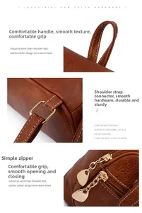 Detail of brown litchi leather backpack featuring durable D-ring and smooth zippers