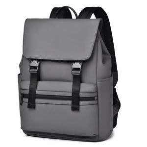 Business Backpack Large Capacity Flap Laptop Bag Waterproof Oxford Microfiber Leather Urban Travel Commuter For Men