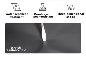Detailed view of water-resistant, scratch-resistant durable fabric for business backpacks