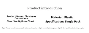 Detailed specifications for 40cm mini snowy Christmas tree with pine cones and wood base