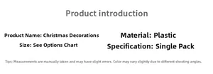 Detailed specifications for the 35cm conical Christmas tree tabletop ornament decoration