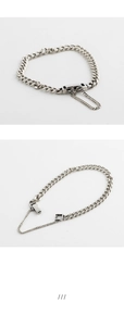 Detailed macro view of S925 sterling silver chain bracelet with secure safety chain
