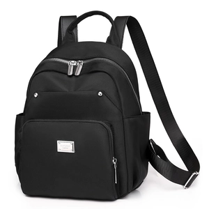 Women Nylon Fashion Backpack Water Repellent Multi Pocket Large Capacity For Daily Commute Casual Rucksack