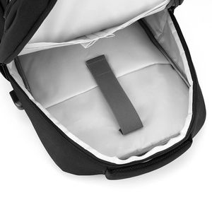 Waterproof business laptop backpack with USB port and organized interior compartments