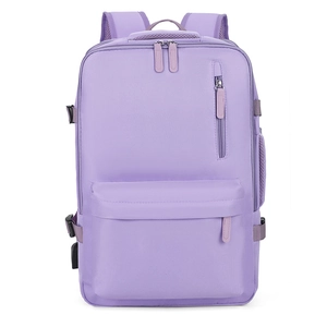 Zaino da Viaggio d'Affari Unisex Grande Capacità Nylon Impermeabile Borsa per Laptop Con Porta di Ricarica USB