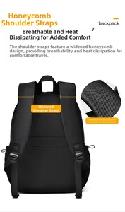Détail des bretelles rembourrées et du rembourrage dorsal respirant en maille filet
