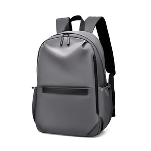 Sac à dos gris imperméable pour homme avec grande capacité pour le travail et les voyages