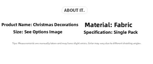 Detailed technical specifications for 28cm glitter fabric artificial Christmas flower decor