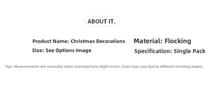 Detailed fabric specification of 26cm flocked fabric Christmas flower with glitter details