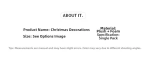 Detailed material specifications for plush and foam Christmas wreaths with ribbon