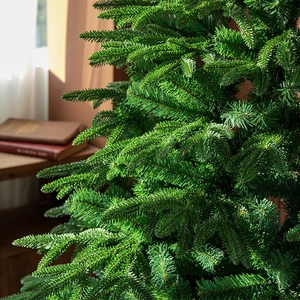 Lush green PE mixed Christmas tree with high density needles for festive home decoration