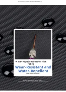 Close-up of waterproof and wear-resistant fabric with honeycomb texture for backpacks