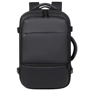 Large Capacity Business Backpack Men Waterproof Expandable Travel Laptop Bag With USB Charging Port Professional