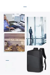 Business laptop backpack showing versatility for work, travel, and campus usage scenes