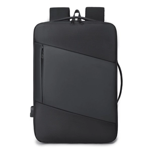 Business Laptop Backpack Waterproof Oxford Cloth USB Charging Port Multi Compartment Travel Commuter For Men