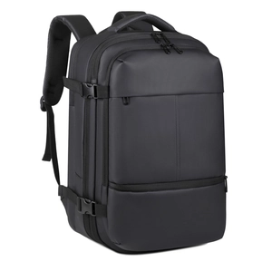 Sac à dos d'affaires noir pour ordinateur portable avec boucles de compression latérales