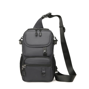 Men Sling Bag Waterproof Nylon Multi-Pocket Chest Pack Large Capacity For Travel Outdoor Hiking Tactical Casual