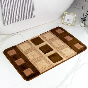 Bohemian Geometrische Gevlokte Vloermat Antislip Super Absorberend Badmat Machinewasbaar Rechthoekig Tapijt Voor Badkamer Slaapkamer Entree