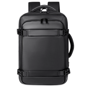 Zaino porta PC aziendale in tessuto impermeabile con design a cerniera multistrato