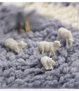 Close-up of plush microfiber bath mat with soft texture and high water absorption
