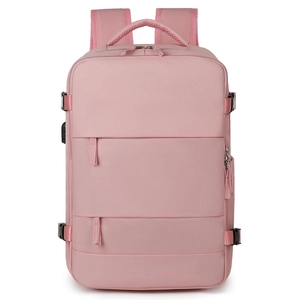 Large Capacity Travel Backpack Waterproof Oxford Cloth With Shoe Compartment USB Port For Business School