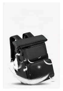 Detail view of lightweight 0.83kg insulated backpack with water-resistant fabric