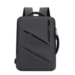 Zaino per Laptop Business da Uomo Minimalista Impermeabile Ricarica USB Borsa da Viaggio Grande Capacità Zaino Scuola in Nylon