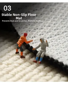 Macro shot of non-slip rubber backing and thick woven fiber texture for entry mats