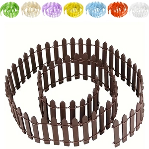 Roll of flexible miniature wooden garden fence for succulent landscape decoration