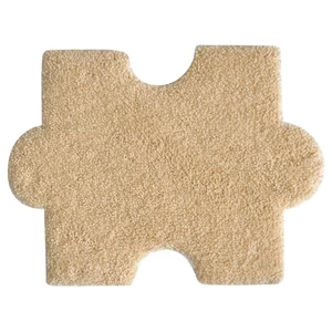 Modern beige plush puzzle rug module for living room bedroom floor decoration