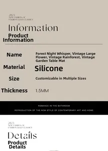 Technical specifications for 1.5mm thick waterproof leather desk mat in retro styles